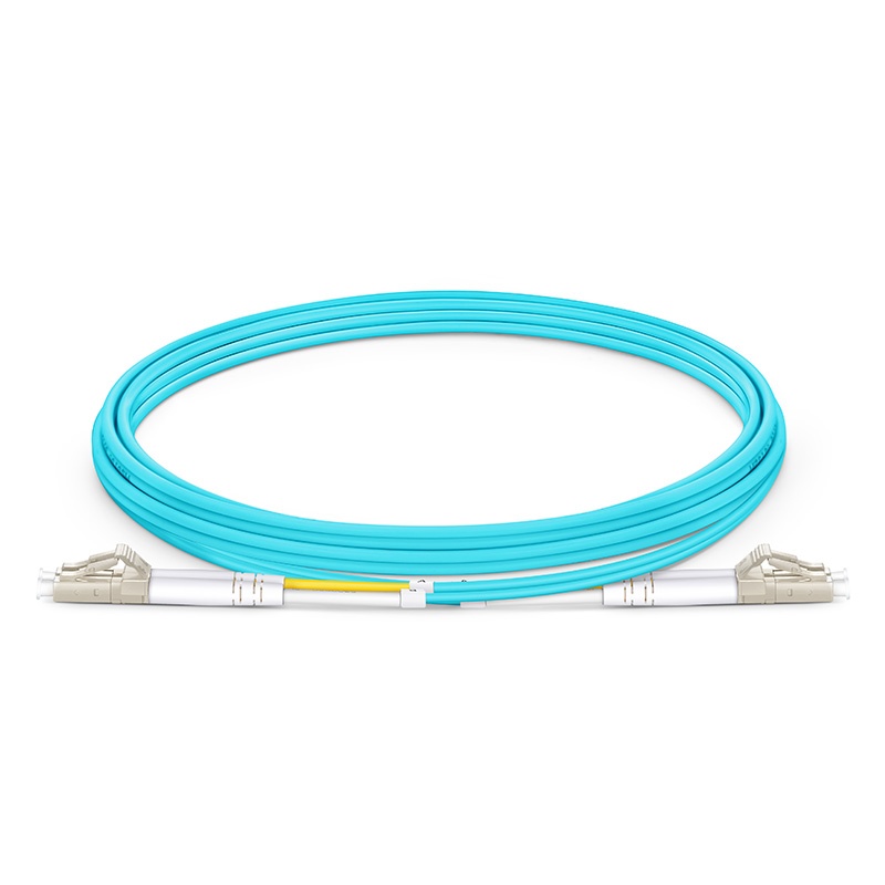LC - LC Duplex 50/125 Patchcord 0.5mtr - OM3 - AQUA 2mm