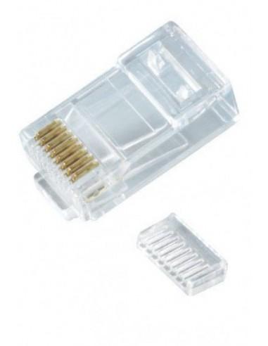 CONECTOR UTP MACHO IDEAL CAT. 6