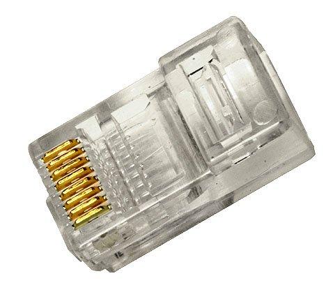 CONECTOR UTP MACHO IDEAL CAT. 5E RIG/FLEX.