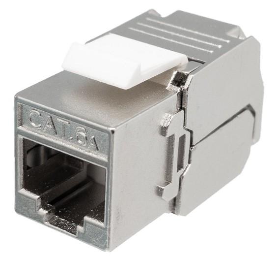 Cat6A FTP Keystone connector, RJ45 jack