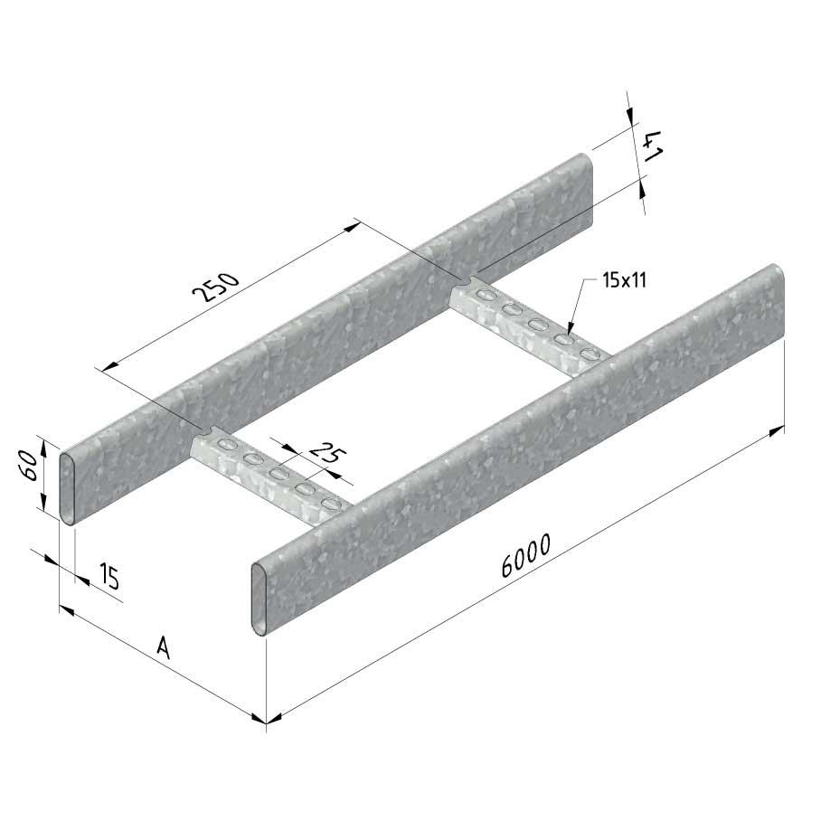 Echelle à câbles CL60 CL60-500-6 DG