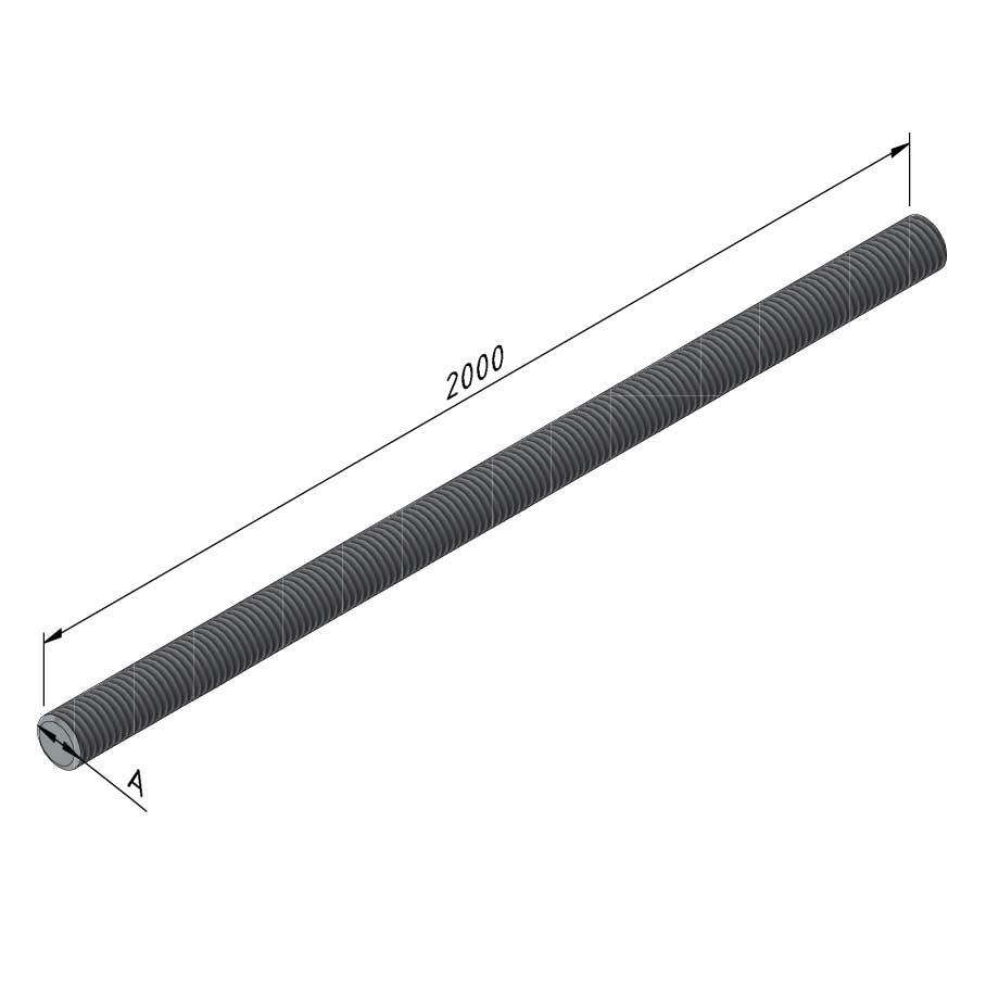 Tige Filetée DIN 975 ROD08-46-2 EG