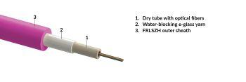 [R857782] Cables
Central loose tube, gel-free cable, RP-rodent protected, indoor-use, FRLSZH sheath - heather violet, B2ca, 01 x 08 fibers OM4