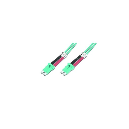 [DK-2533-03/3] LC - LC Duplex 50/125 Patchcord 3mtr - OM3 - AQUA 2mm