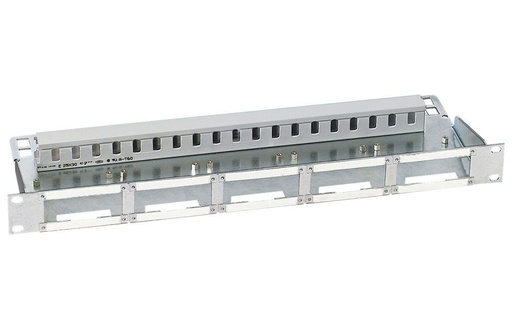 [R35115] 19" 1U Patch Panel 50-Port, empty
With a holding capacity of 5 connection modules 10xRJ45/u.