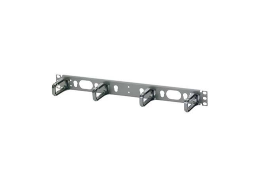 [CMPHF1] Horizontal cable manager (3" long rings) for use with flat patch panel (front only), 1HE