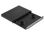 [FD1W12AQDSCZ] Pre-Loaded Minicom Fiber Drawer for OM3/OM4 with 12 duplex SC couplers, 1HE