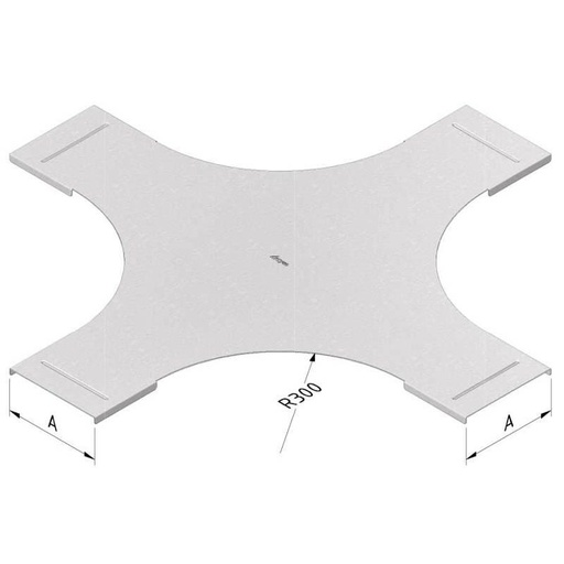 [CT35-X-300 DG] Chemin de câbles pièce en X CT35-X-300 DG