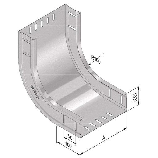 [CT60-RB90-200 PG] Coude intérieure CT60-RB90-200 PG