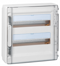 [LEG401642] COFFRET SAILLIE 2 RANGS-18 MOD AVEC PORTE BLANCHE ET CHASSIS EXTRAIBLE PIVOTANT
