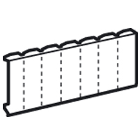 [LEG001534] COFFRET ENCASTRE 48+8 MODULES METAL EXTRA PLATE